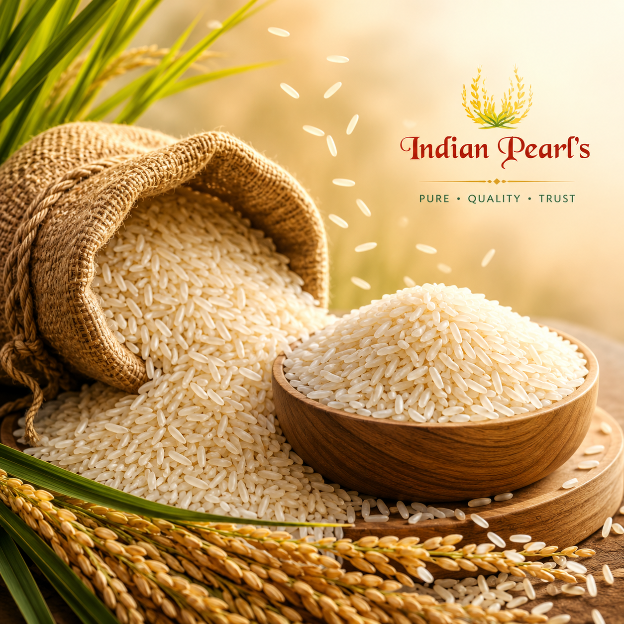 Rice fields India